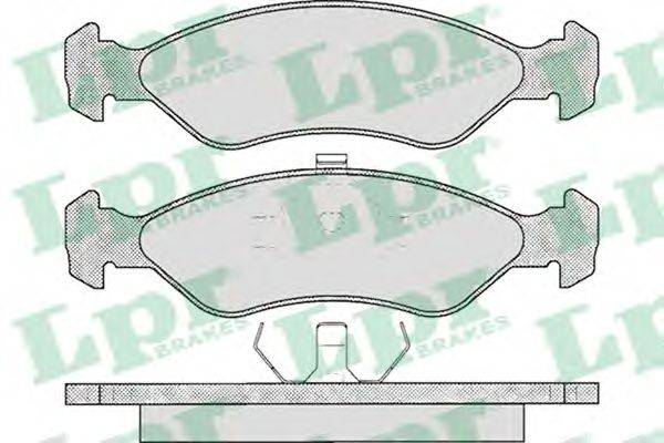 LPR 05P329 Комплект гальмівних колодок, дискове гальмо