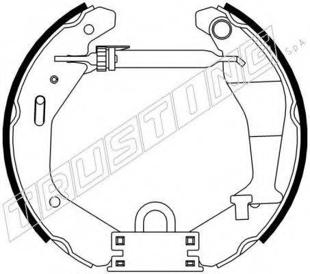 TRUSTING 6476 Комплект гальмівних колодок