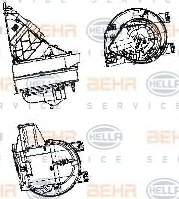 BEHR 03418 Вентилятор салону