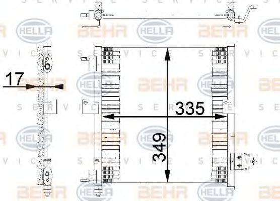 HYUNDAI 9760602200 Конденсатор, кондиціонер