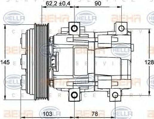 FORD 1037516 Компресор, кондиціонер