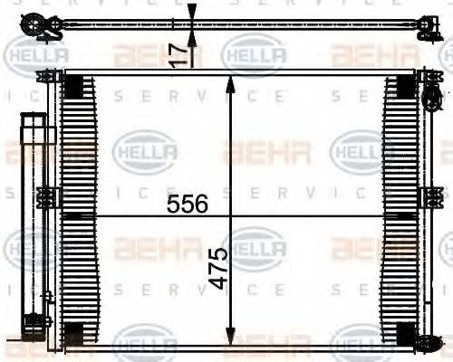 TOYOTA 8846135150 Конденсатор, кондиціонер