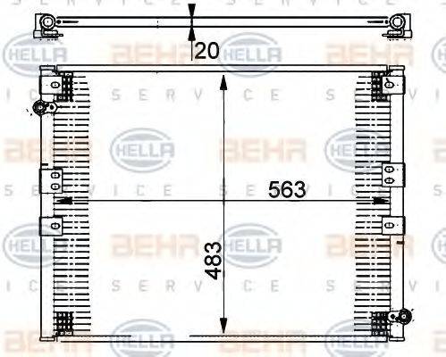 TOYOTA 88461-35050 Конденсатор, кондиціонер