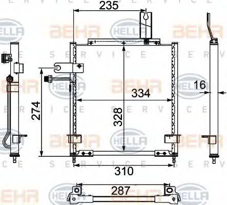 MAZDA D26761480A Конденсатор, кондиціонер