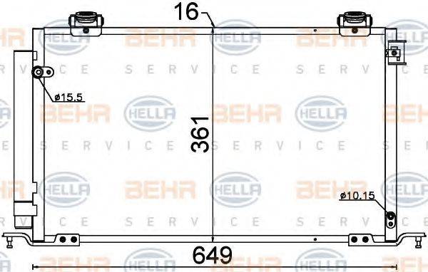 VALEO 814160 Конденсатор, кондиціонер