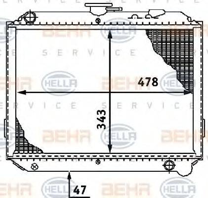 VALEO 734817 Радіатор, охолодження двигуна