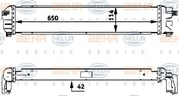 BEHR HELLA SERVICE 73432 Радіатор, охолодження двигуна