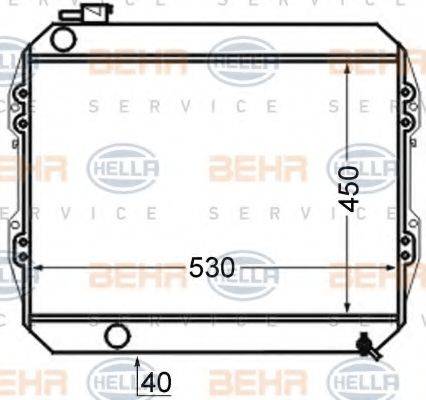 TOYOTA 16400-54610 Радіатор, охолодження двигуна