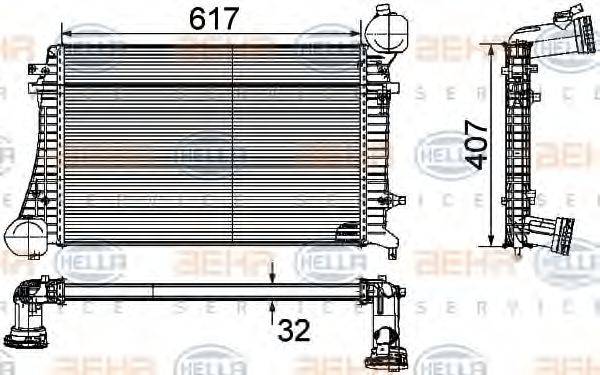 VW 3C0145803G Інтеркулер