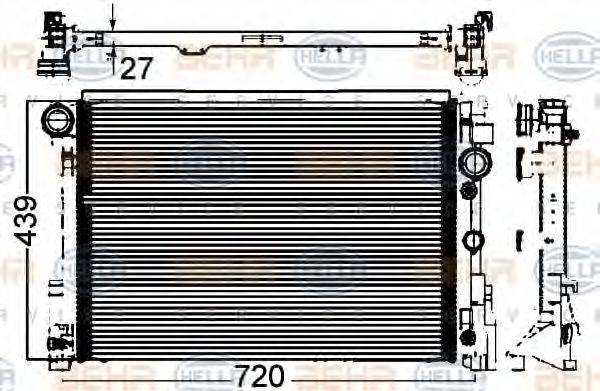 MERCEDES-BENZ A2045000203 Радіатор, охолодження двигуна