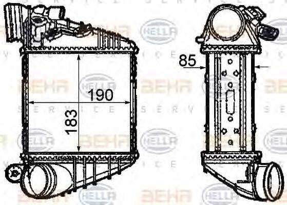 VW 1J0145803E Інтеркулер