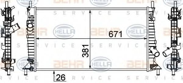 FORD 4 719 006 Радіатор, охолодження двигуна
