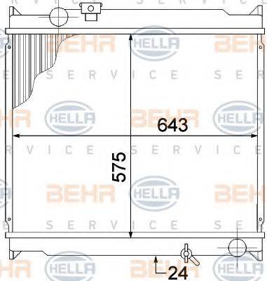 TOYOTA 16400-67130 Радіатор, охолодження двигуна