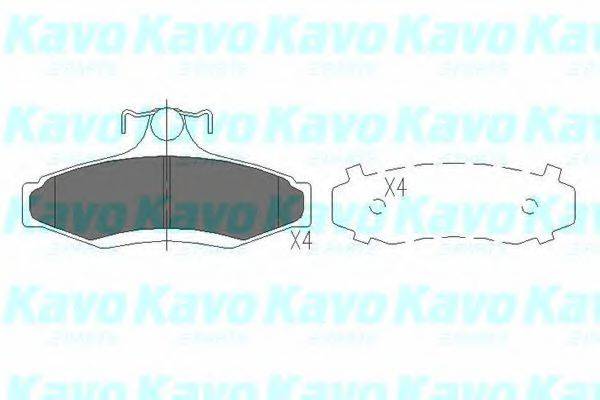 MK KASHIYAMA BP-1005 Комплект гальмівних колодок, дискове гальмо