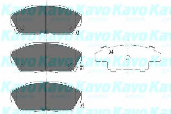 MK KASHIYAMA BP-2021 Комплект гальмівних колодок, дискове гальмо