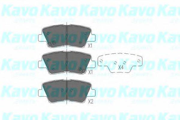 MK KASHIYAMA BP-3044 Комплект гальмівних колодок, дискове гальмо