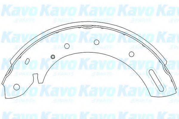 KAVO PARTS KBS7406 Комплект гальмівних колодок