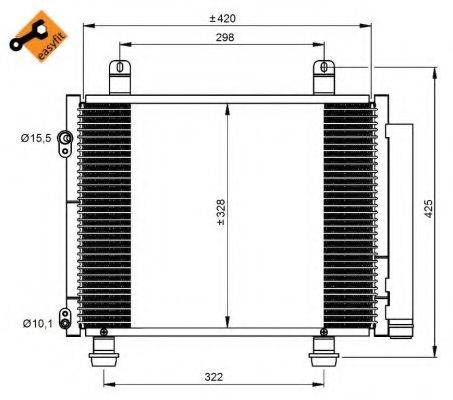 NRF 350208 Конденсатор, кондиціонер