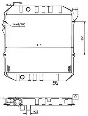 NRF 503161 Радіатор, охолодження двигуна