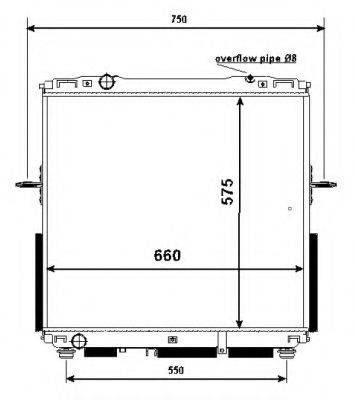 NRF 53367 Радіатор, охолодження двигуна