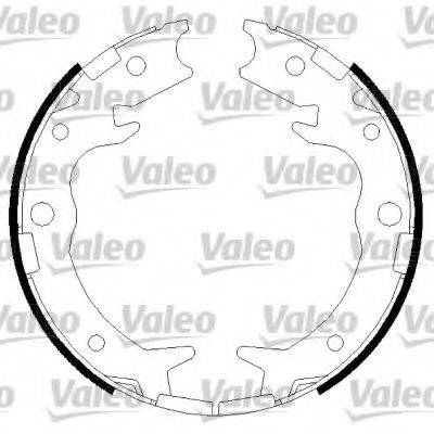 VALEO 564016 Комплект гальмівних колодок, стоянкова гальмівна система
