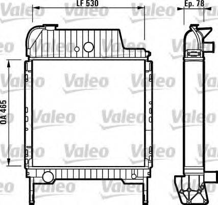 VALEO 730332 Радіатор, охолодження двигуна