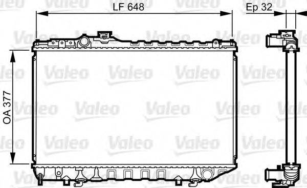 VALEO 731715 Радіатор, охолодження двигуна