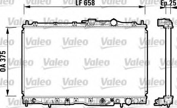 VALEO 734135 Радіатор, охолодження двигуна