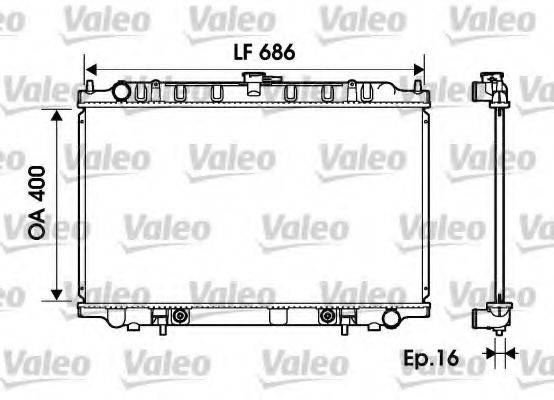 VALEO 734150 Радіатор, охолодження двигуна