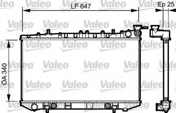 NISSAN 21460-62J01 Радіатор, охолодження двигуна