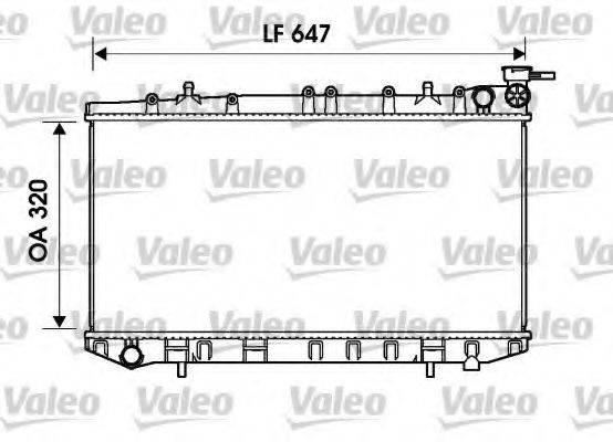 VALEO 734155 Радіатор, охолодження двигуна