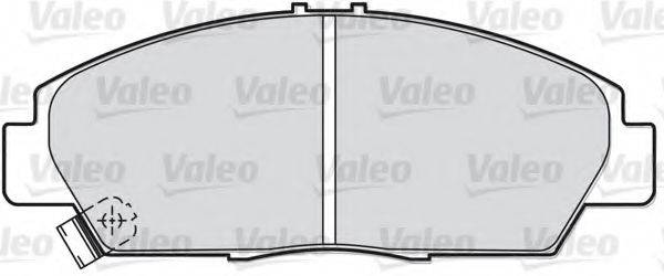 VALEO 598056 Комплект гальмівних колодок, дискове гальмо