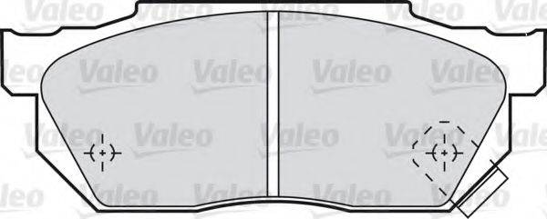 VALEO 598047 Комплект гальмівних колодок, дискове гальмо