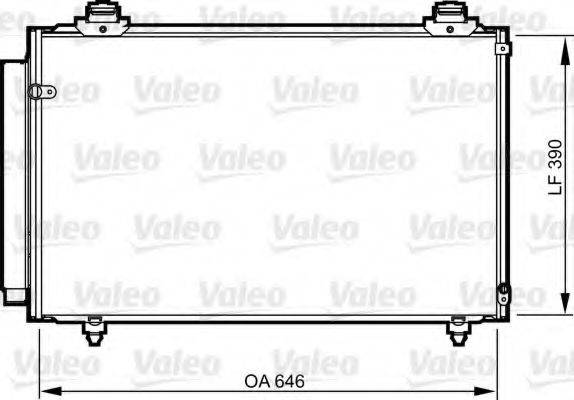 VALEO 814212 Конденсатор, кондиціонер