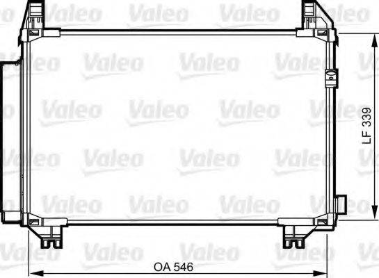 VALEO 814224 Конденсатор, кондиціонер