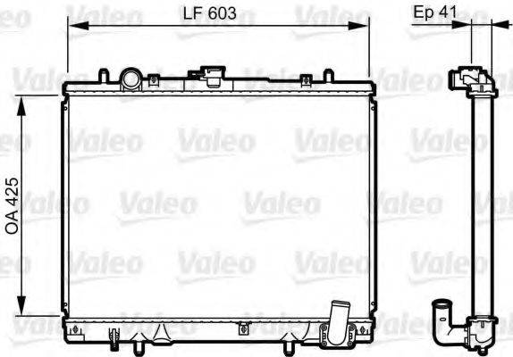 VALEO 735428 Радіатор, охолодження двигуна