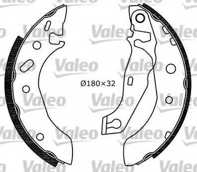 VALEO 554845 Комплект гальмівних колодок