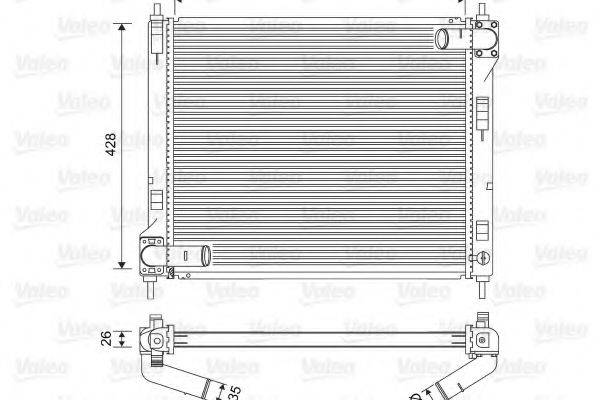 VALEO 701583 Радіатор, охолодження двигуна