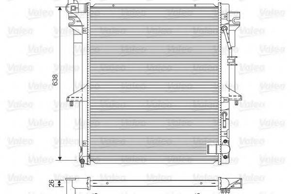 MITSUBISHI 1350A183 Радіатор, охолодження двигуна