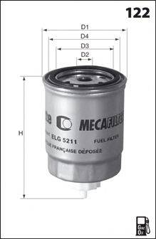 MECAFILTER G12 Паливний фільтр
