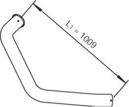 DINEX 49720 Труба вихлопного газу