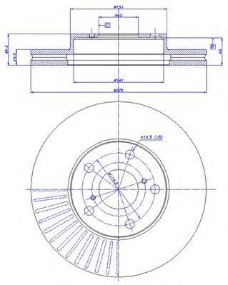 CAR 142683 гальмівний диск