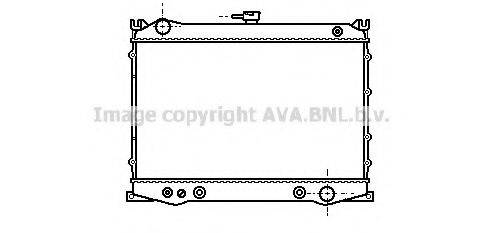 AVA QUALITY COOLING DN2080 Радіатор, охолодження двигуна