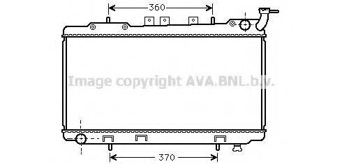 AVA QUALITY COOLING DN2176 Радіатор, охолодження двигуна