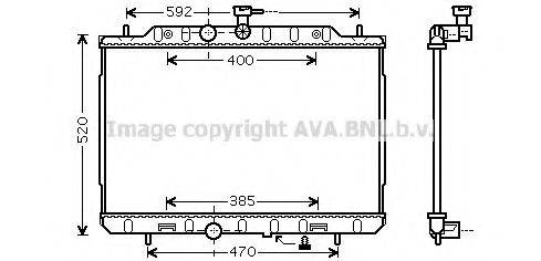 AVA QUALITY COOLING DN2291 Радіатор, охолодження двигуна