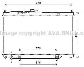 AVA QUALITY COOLING DN2352 Радіатор, охолодження двигуна