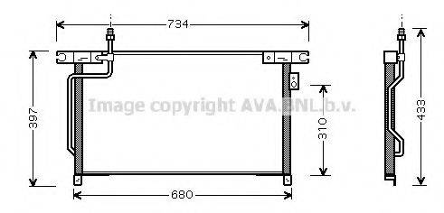 AVA QUALITY COOLING DN5202 Конденсатор, кондиціонер