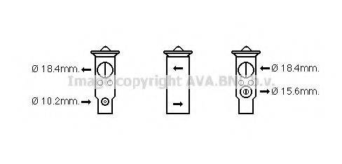 AVA QUALITY COOLING HD1250 Розширювальний клапан, кондиціонер