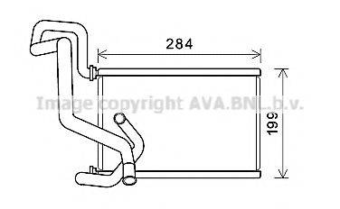 AVA QUALITY COOLING HDA6295 Теплообмінник, опалення салону