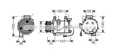 AVA QUALITY COOLING HDAK232 Компресор, кондиціонер